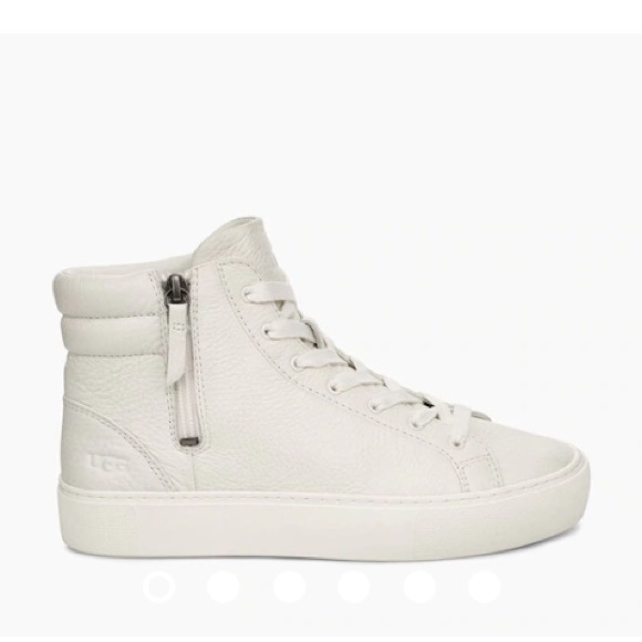 UGG Women’s Olli White Leather Sneakers - Picture 9 of 9